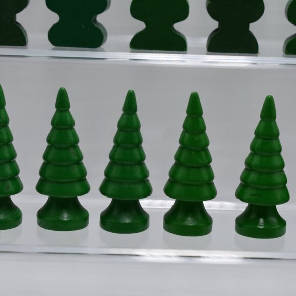 Lot of 25 Wooden Pine Trees and Spiral Trees 2" Evergreen for Train Playset - Picture 8 of 9